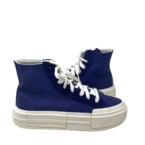 Converse Chuck Taylor Cruise Seasonal Skate High Shoes Blue Canvas Women A05468C - Picture 7 of 10